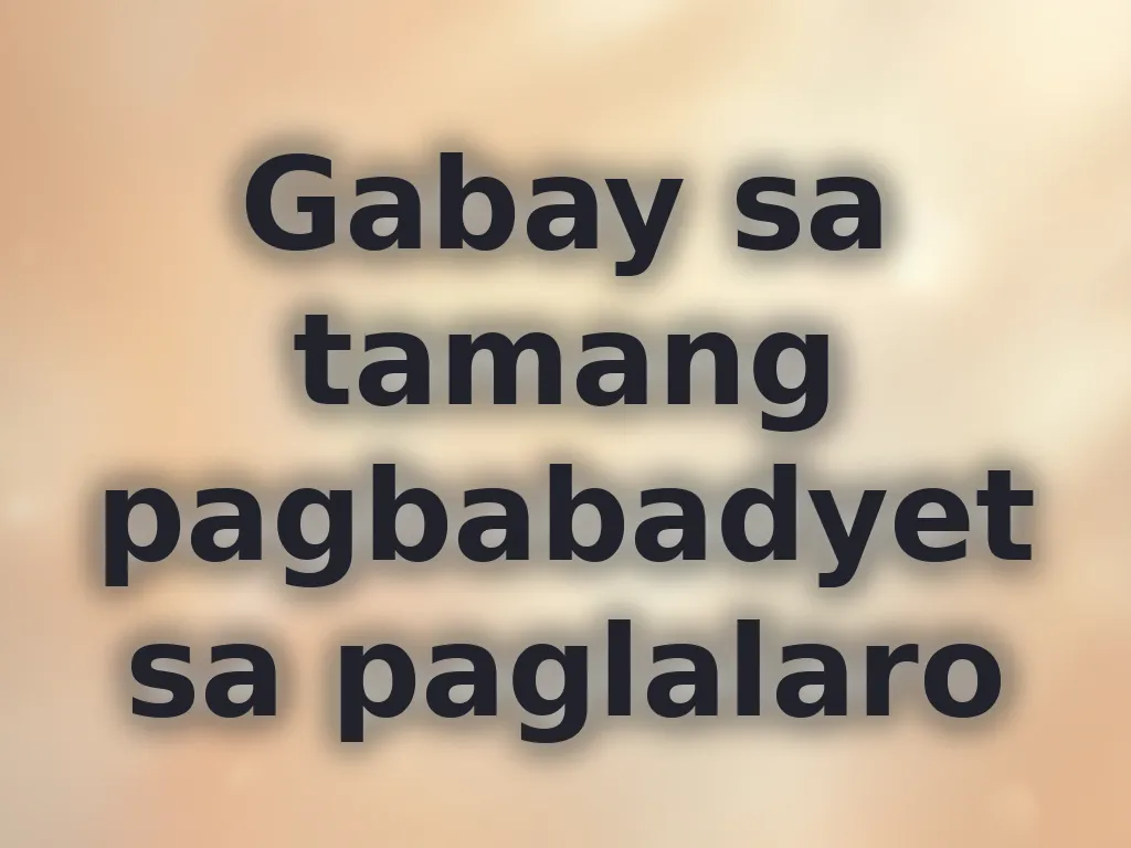 Gabay sa tamang pagbabadyet sa paglalaro